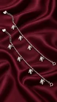 Silver Butterfly Charm Anklet