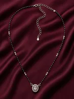 Oval Radiance 925 Sterling Silver Mangalsutra