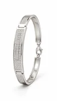 Pavé Luxe Geometric Sterling Silver Bracelet