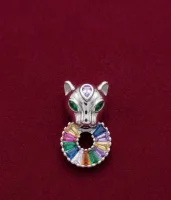Royal Panther Multi-Gemstone Statement Brooch & Lapel Pin