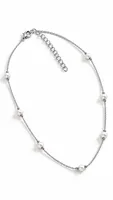 Silver Pearl Beaded chain