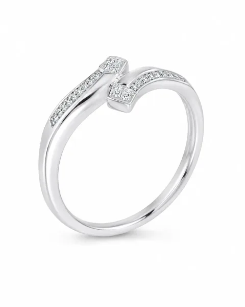 Celestine Split Pavé Ring