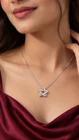 Silver Interwoven Star chain
