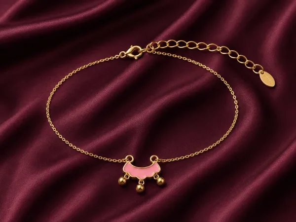 Pink Charm Bell Bracelet