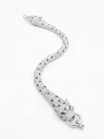 Panther CZ Silver Bracelet