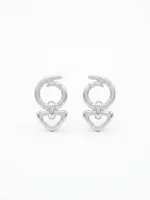 Interlocking Love-Link Earrings