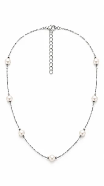 Silver Pearl Beaded chain