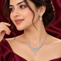 Silver Floral Elegance Set