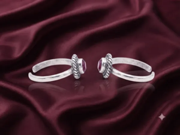 Veloura Ruby Halo Toe Ring