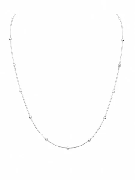 Classic Pearl Bead Silver Chain