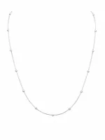 Classic Pearl Bead Silver Chain