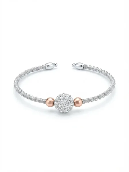 Celeste Pavé Orb Bangle