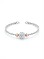 Celeste Pavé Orb Bangle