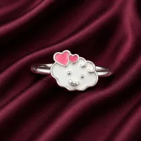 Sweet Cloud Heart Kids Ring