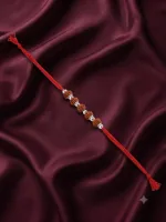 Divine Rudraksha Silver Bead Rakhi