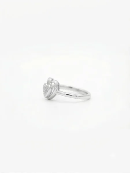 Amoura Double Heart Ring
