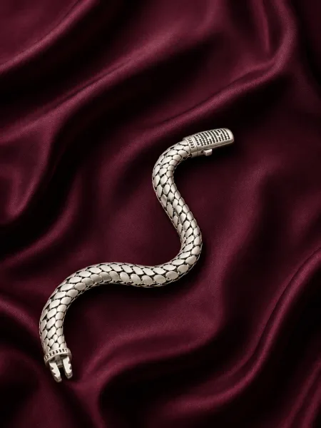 Silver Mesh Luxe Men’s Bracelet