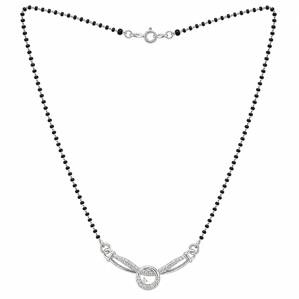 Radiant Circle Curve 925 Sterling Silver Mangalsutra