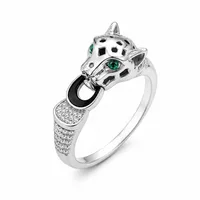 Bold Panther Motif Designer Ring