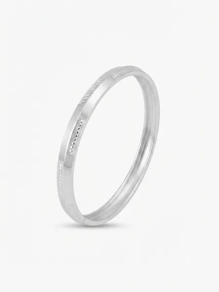 Heritage Patterned Silver Kada