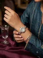 Silver Heart Bracelet Watch