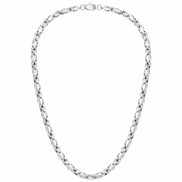 Twisted Facet Silver Chain