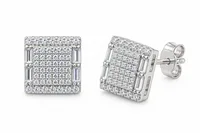 Silver Crystal earring