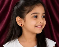 Red Ladybug Enamel Stud Earrings for Kids baby tops