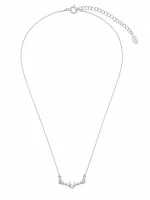 Heart & Leaf Crystal Necklace