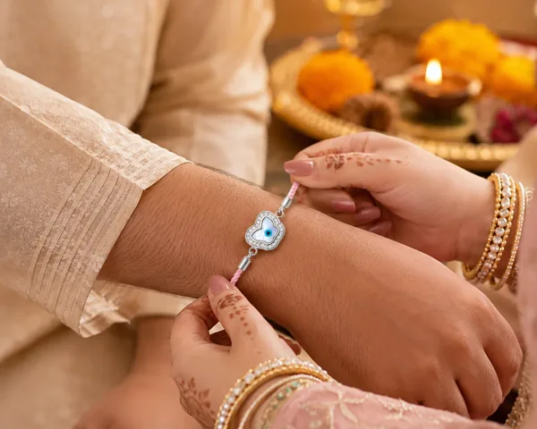Divine Protection Heart Rakhi
