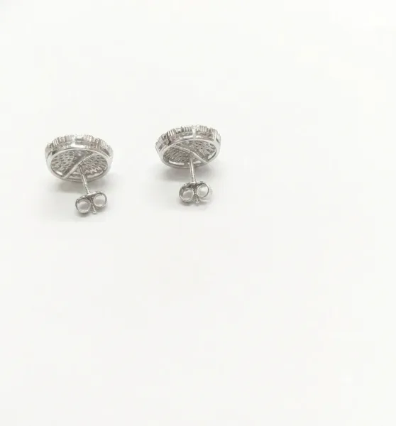 Style: Round Cluster / Sunburst Stud Earrings