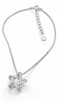 Silver Interwoven Star chain