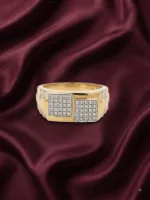 Silver & Gold Dual-Tone Band Ring