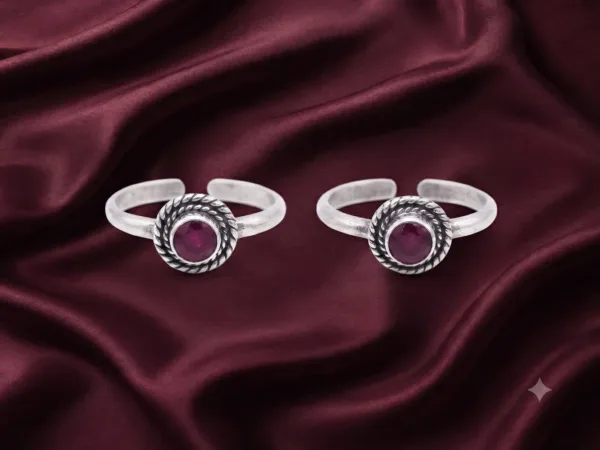 Veloura Ruby Halo Toe Ring