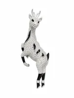 Crystal Deer Statement Brooch