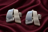 Silver Modern Earring