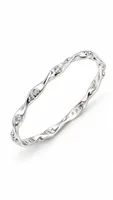 Elegant Twisted Elegance Sterling Silver Bangles