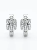 Radiant Trinity Hoop Earrings