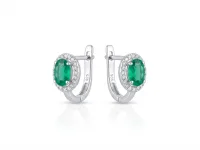 Emerald Majesty Hoops