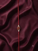 SILVO Rudraksha Sterling Silver Rakhi