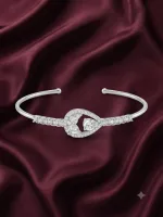 Celeste Twin Teardrop Cuff Bangle