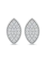 Celestial marquise pave earrings