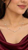 Silver Pearl Beaded chain