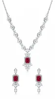 Silver Ruby Radiance Set