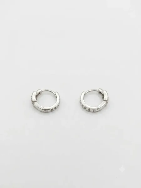 Radiant Trinity Hoop Earrings