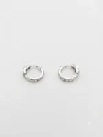 Radiant Trinity Hoop Earrings