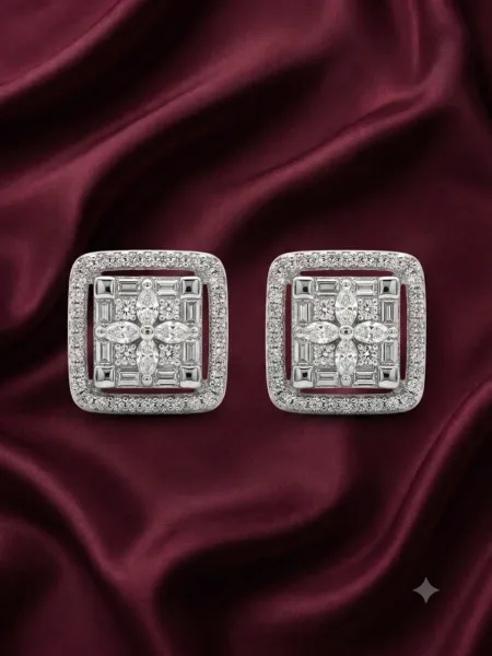 Nova Square Stud Earrings