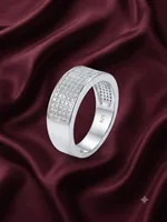 Silver Pavé Ring