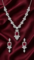 Silver Ruby Radiance Set