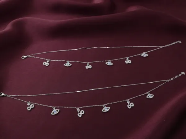 Celestial Evil Eye Charm Anklet